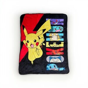 Pokemon BATTLE BOLT 40in x 50in Kids Silky Soft Throw Blanket Kanto Pikachu